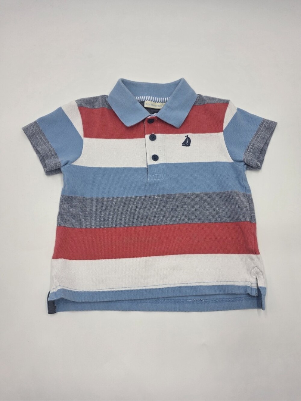JoJo Maman Bebe boys' nautical stripe polo size 2-3